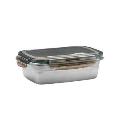 Midocean Lox 850Ml Lunch Box Transparent Grey (One Size) from B&Q