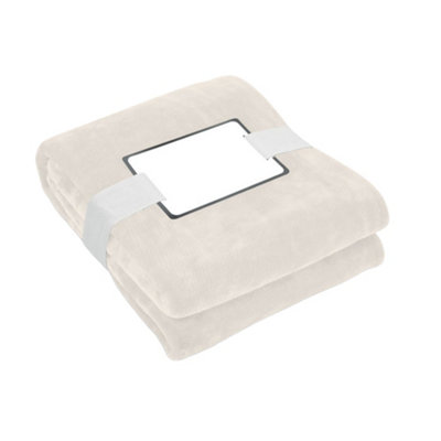 Midocean Logan Rpet Fleece Blanket Beige (One Size) from B&Q