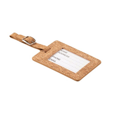 Midocean Coco Cork Luggage Tag Beige (One Size) from B&Q