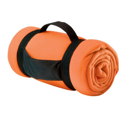 Midocean Stavenger Fleece Blanket Orange (One Size) from B&Q