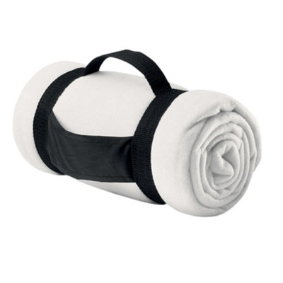 Midocean Stavenger Fleece Blanket White (One Size) from B&Q