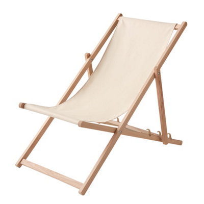 Midocean Honopu Wood Folding Chair Beige (One Size) from B&Q