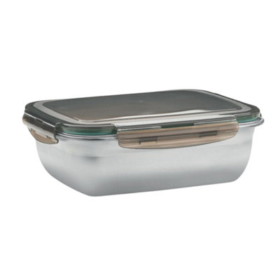 Midocean Lox Plus 1.5L Lunch Box Transparent Grey (One Size) from B&Q