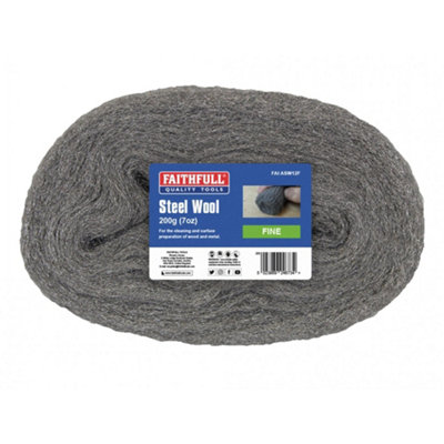 Faithfull Steel Wool Multi Colour (Fine 200G) from B&Q