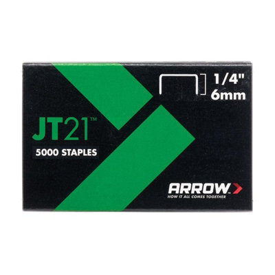 Arrow Jt21 Staples Multi Colour (Box 5000 6mm1/4In) from B&Q
