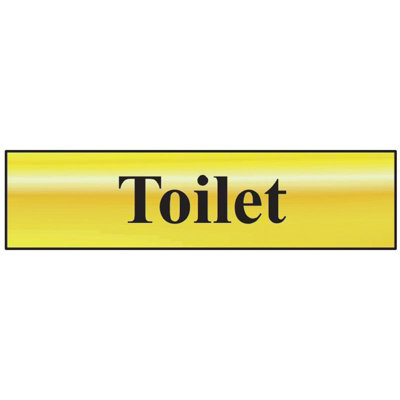  - Scan Bathroom Sign 200 X 50mm Multi Colour (200 X 50mm)