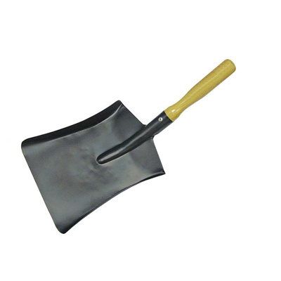 Faithfull Coal Steel Shovel Wooden Handle 230mm Multi Colour (230mm (9In)) from B&Q