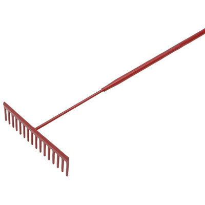 B&Q -  Asphalt Rake 16 Flat TeethTubular Steel Shaft Multi Colour (One Size)