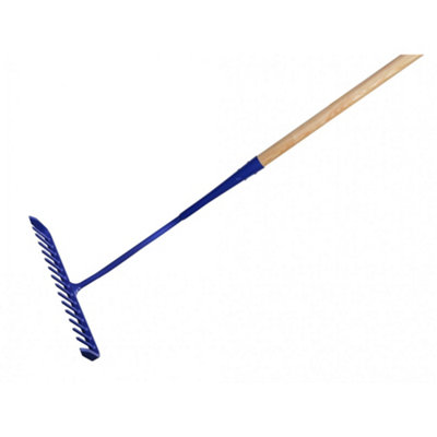 Faithfull Tarmac Rake 16 Round Teeth - Wooden Handled - Image 3