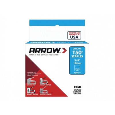 B&Q -  T50 Staples Multi Colour (3/8 Inch / 10mm)