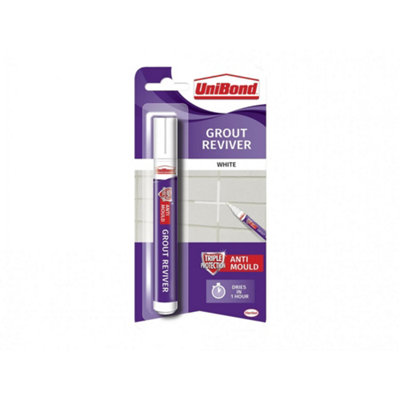 Unibond White Grout Reviver Pen 7Ml Multi Colour (One Size) from B&Q