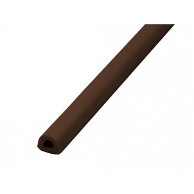Faithfull Epdm Draught ExcluderD Profile Brown (9mm X 7.5mm) from B&Q