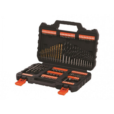Black + Decker A7200 Mixed Drilling And Screwdriving Set 109 Piece Multi Colour (One Size) from B&Q