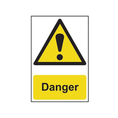 B&Q Scan Danger - Pvc Sign 200 X 300Mm Multi Colour (200 X 300Mm)