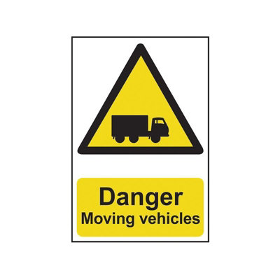  - Scan Danger Moving VehiclesPvc Sign 400 X 600mm Multi Colour (400 X 600mm)