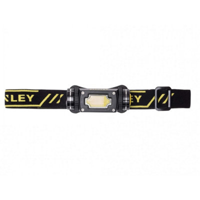 B&Q Stanley Lighting Magnetic Head Torch 300 Lumens Multi Colour (One Size)