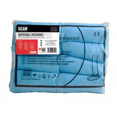 Scan Disposable Overshoes (20 Pairs) Multi Colour (One Size) from B&Q