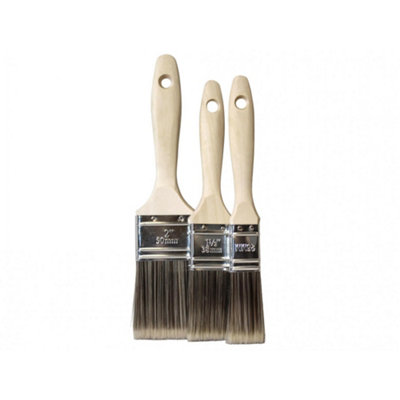 Faithfull Tradesman Synthetic Paint Brush Multi Colour (Set3 Piece) from B&Q
