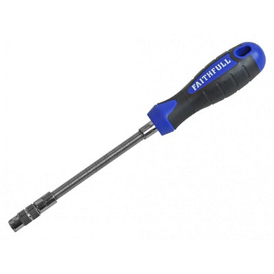 Faithfull Flex Drive Screwdriver 6.5mm (1/4In) Magnetic Multi Colour (One Size) from B&Q