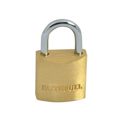 Faithfull Br Padlock Multi Colour (20mm) from B&Q