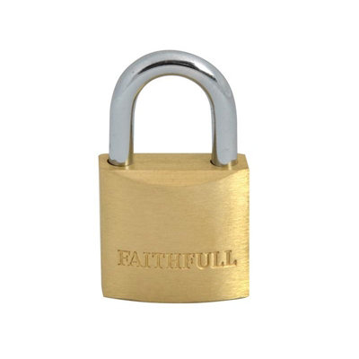 Faithfull Br Padlock Multi Colour (25mm) from B&Q