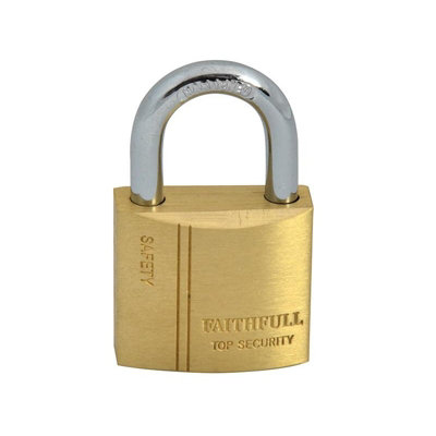 Faithfull Br Padlock Multi Colour (30mm) from B&Q