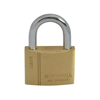 Faithfull Br Padlock Multi Colour (50mm) from B&Q