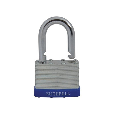 B&Q -  Laminated Steel Padlock Multi Colour (50mm)