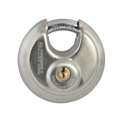 Faithfull Stainless Steel Discus Padlock 70mm Multi Colour (70mm) from B&Q