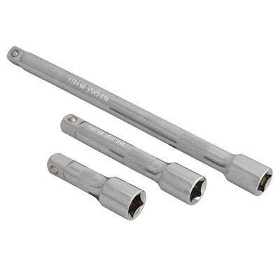 Bluespot Tools 1/2In Square Drive Cv Extension Bar Set 3 Piece Multi Colour (One Size) from B&Q