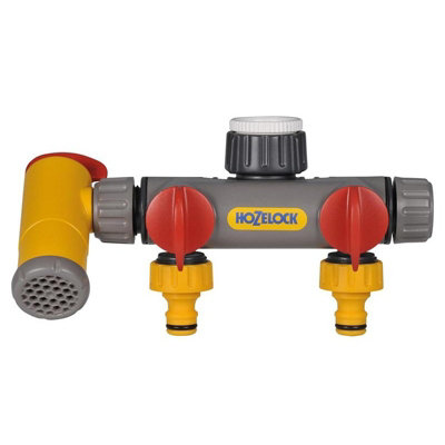 Hozelock 2250 Flowmax 3-Way Tap Connector 1/21In Bsp Multi Colour (One Size) from B&Q