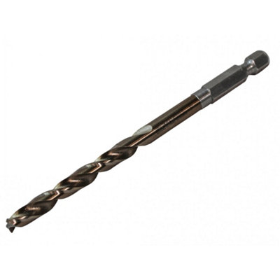 Faithfull Hsse M35 Cobalt Quick-Change Impact Drill Bits Multi Colour (6.0mm Ol:109mm Wl:57mm) from B&Q