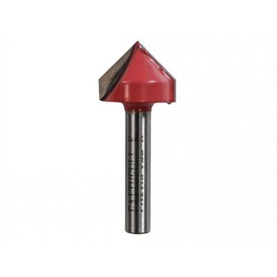B&Q -  Router Bit Tct V-Groove 13.0mm X 19.1mm 1/4In Shank Multi Colour (One Size)