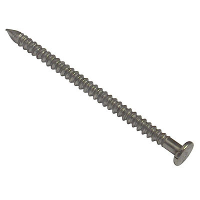 Forgefix Annular Ring Shank NailsBright Finish Bright Finish (75mm Bag Weight 500G) from B&Q