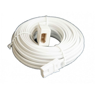 Dencon Telephone Extension Lead Multi Colour (10M) from B&Q