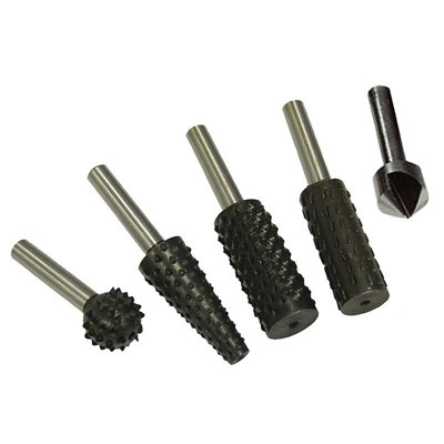 Faithfull Rotary Rasps (4) & Countersink (1) Set Multi Colour (One Size) from B&Q