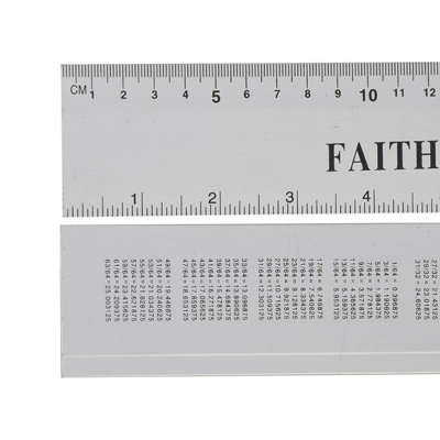 Faithfull Aluminium Flat Rule Multi Colour (300mm / 12In)