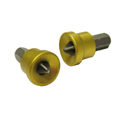 Faithfull Drywall Screwdriver Adaptor + Ph2 Bits (2) Multi Colour (One Size) from B&Q