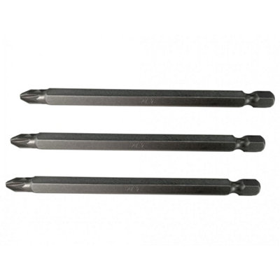 B&Q Faithfull S2 Power Screwdriver Bits, Pozidriv Multi Colour (Pz2)