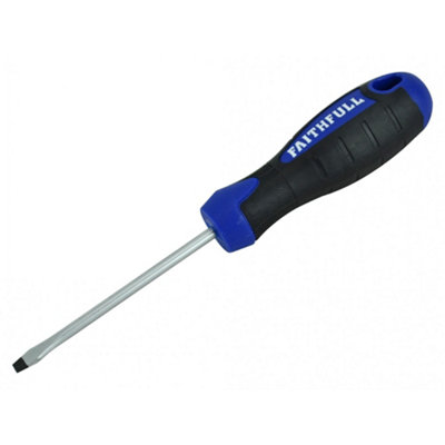 Faithfull Soft Grip Screwdriver, Flared Slotted 5063750420646 - Image 3