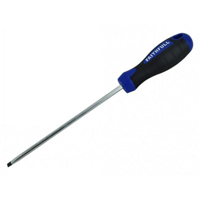 Faithfull Soft Grip ScrewdriverParallel Slotted Multi Colour (150mm X 5.5mm) from B&Q