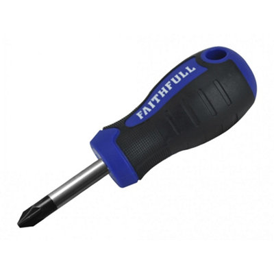 Faithfull Soft Grip Stubby Screwdriver Pozidriv Tip Pz2 X 38Mm - Image 3