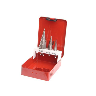 Faithfull Hss Step Drill Bit Multi Colour (Set Of 3) from B&Q