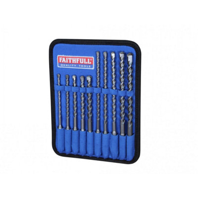 Faithfull Sds Plus Drill Bit Sets Multi Colour (10 Piece 5.5-12mm)