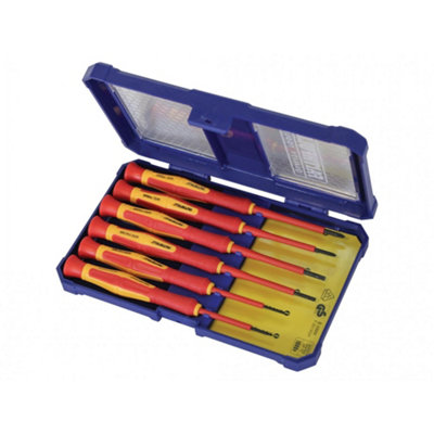 Faithfull Precision Vde Screwdriver Set6 Piece Multi Colour (One Size)