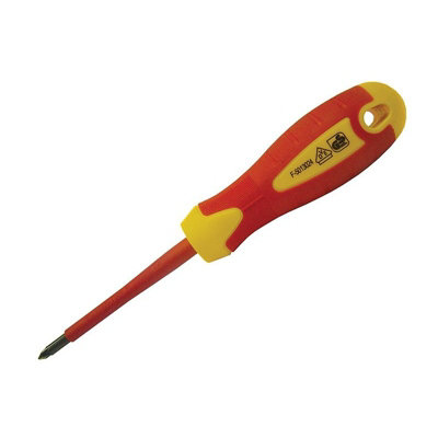 B&Q -  Pozidriv Soft Grip Vde Screwdrivers Multi Colour (Pz1 X 80mm)