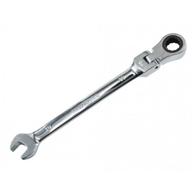 B&Q -  Flex Head Ratchet Combination Spanner Multi Colour (10mm)