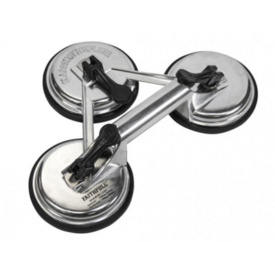 Faithfull Triple Pad Aluminium Pro Suction Lifter Multi Colour (One Size) from B&Q