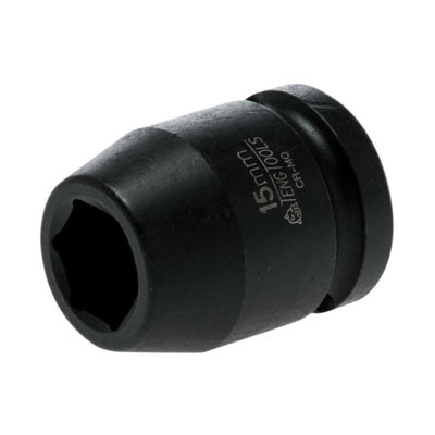 - Teng Hexagon 6-Point Impact Socket Multi Colour (15mm)