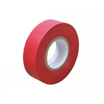 Faithfull Pvc Electrical Tape Multi Colour (Red) Red